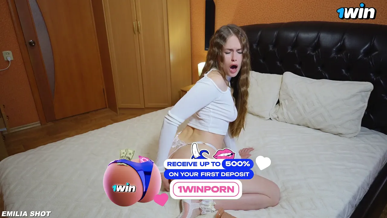 Russian brunette masturbates in solo roleplay video