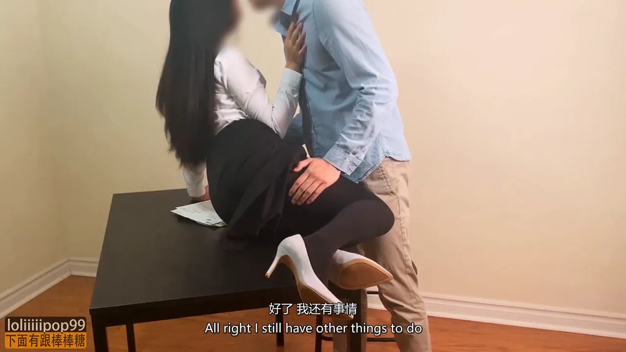 Horny Chinese secretary seduces her boss for an affair in roleplay