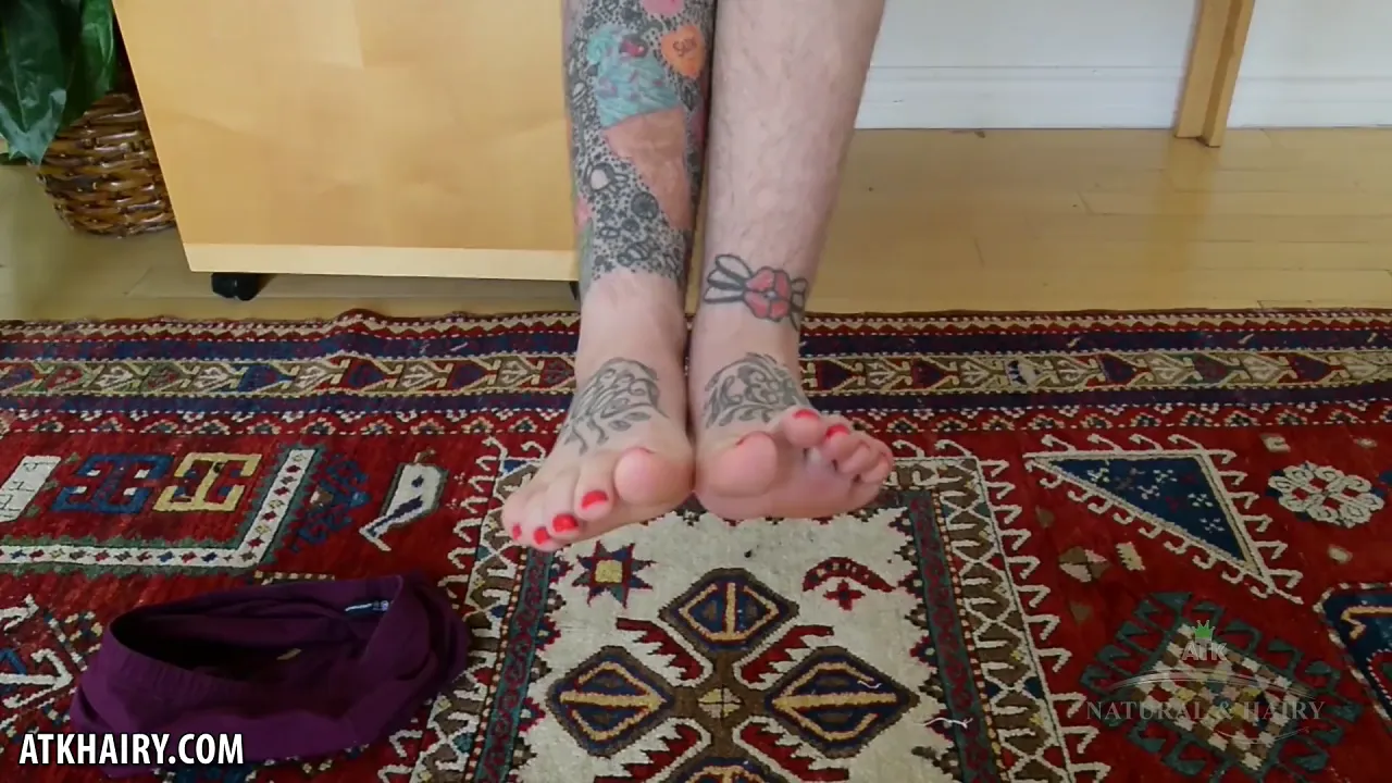 Blonde fetish striptease video
