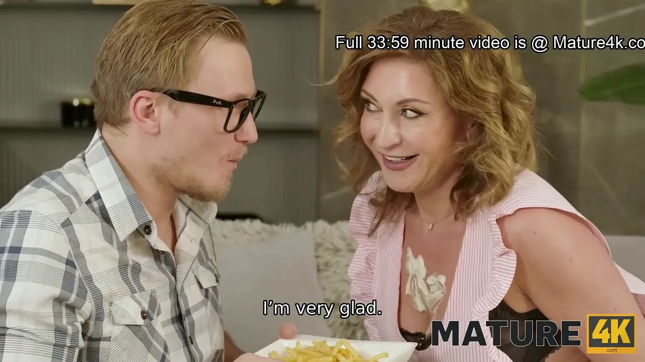 Blonde MILF roleplays as the friend's mom and has hardcore sex with him