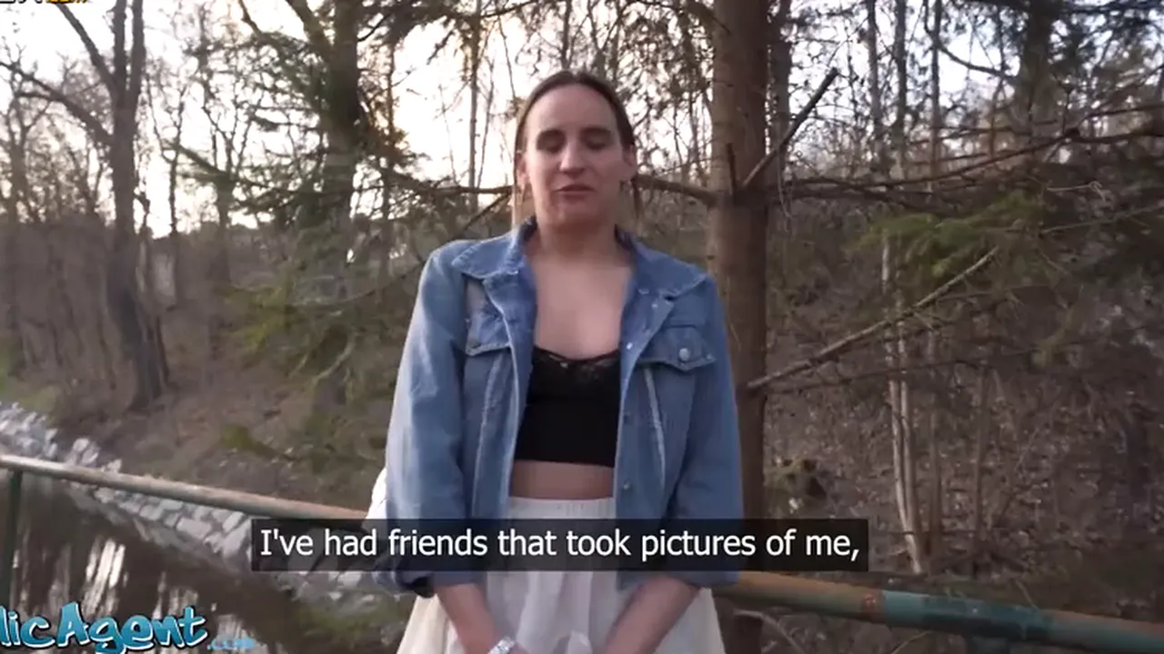 Belgian amateur Gigi Max has public sex with Martin Gun for a porn audition