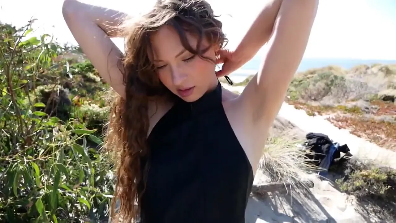 Insta model gives POV beach blowjob and gets a huge facial
