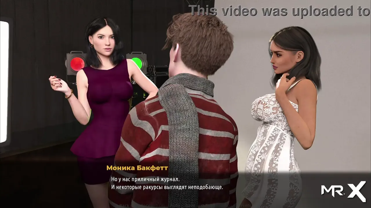 Anime model plays adult visual novel game