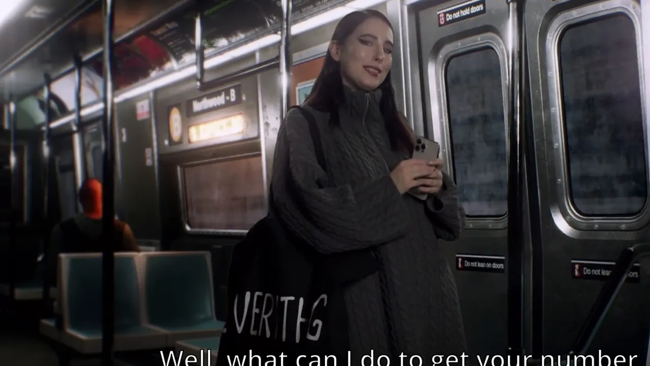 Danny Greedman gets a sloppy blowjob from brunette MollyRedWolf on a train
