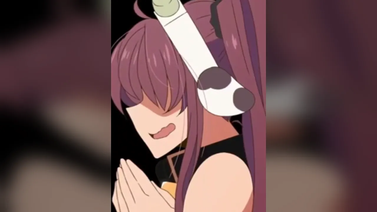 Anime girl with big tits gets creampied by two men in an MMF threesome on casting