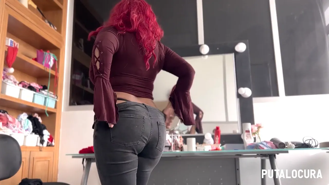 BBW Jenny Dominique gives a hot, sloppy blowjob with huge tits to her small-dicked