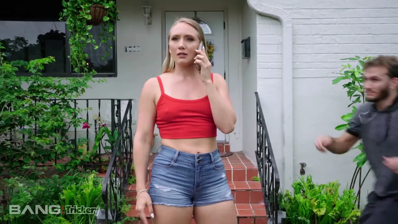 Blonde neighbor seduced and fucked by her new neighbor in hardcore video