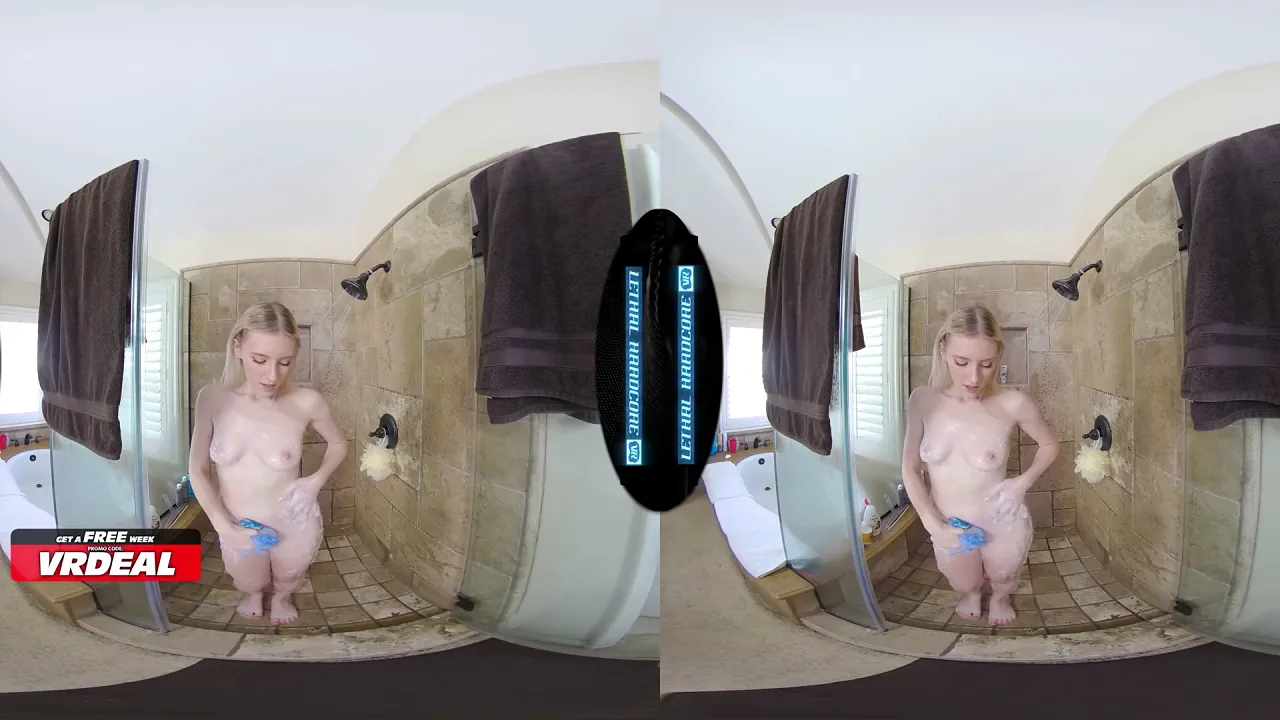 College stepdad films POV as he fucks Melody Marks in cowgirl position in the shower