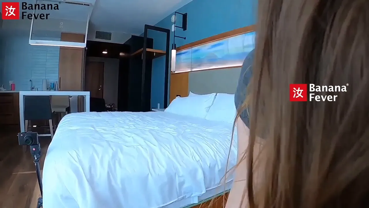Asian guy films his casting with petite blonde Angelic Lily Glee in missionary