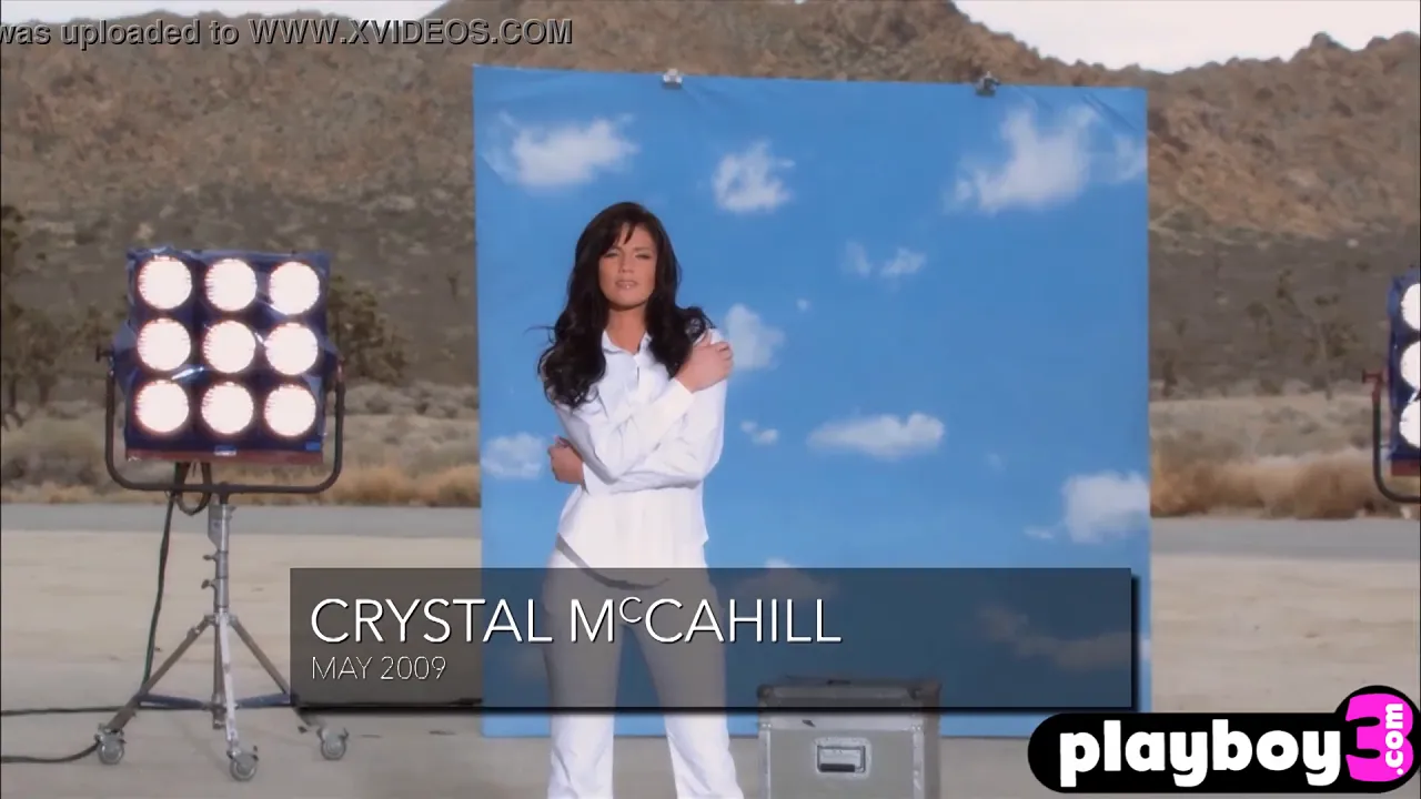 Crystal McCahill strips and poses in solo lingerie photo shoot
