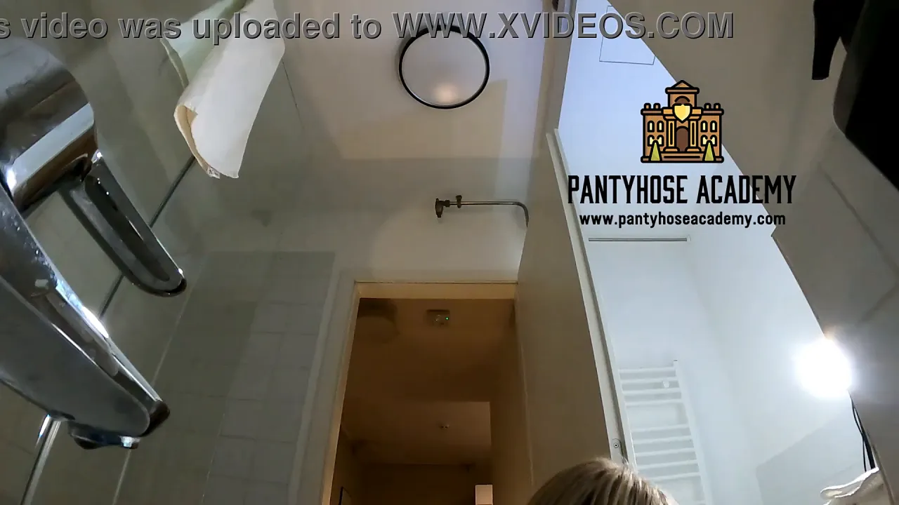 Georgia Koneva strips naked in her bathroom, showing off her big tits and ass