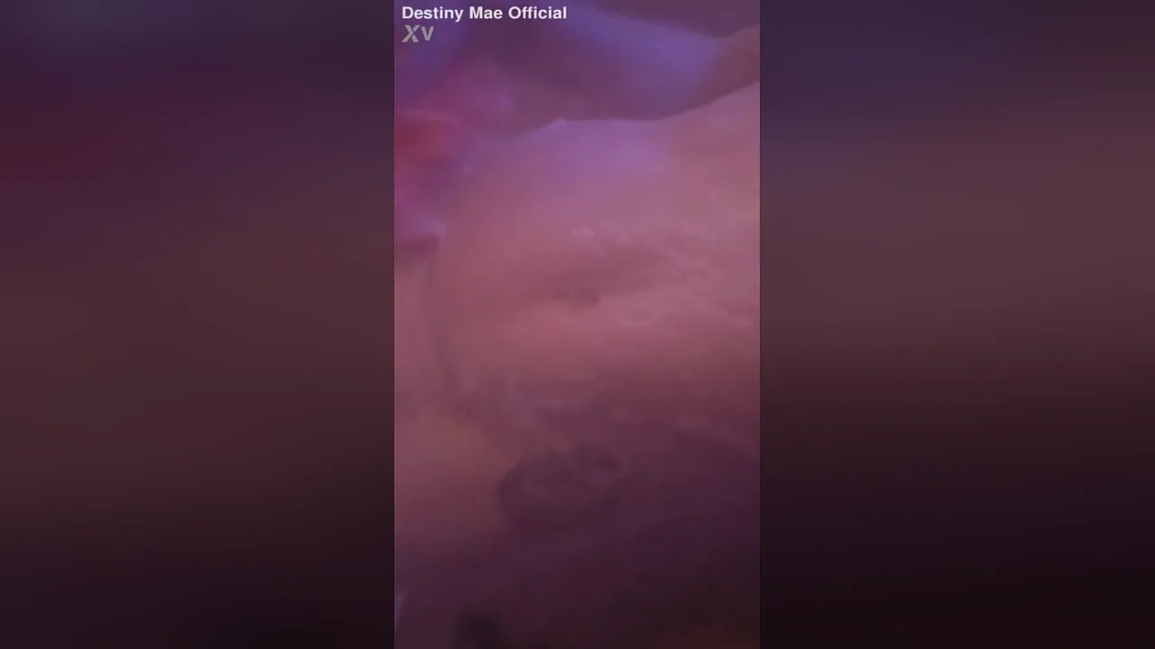 Destiny Mae strips and masturbates in the shower