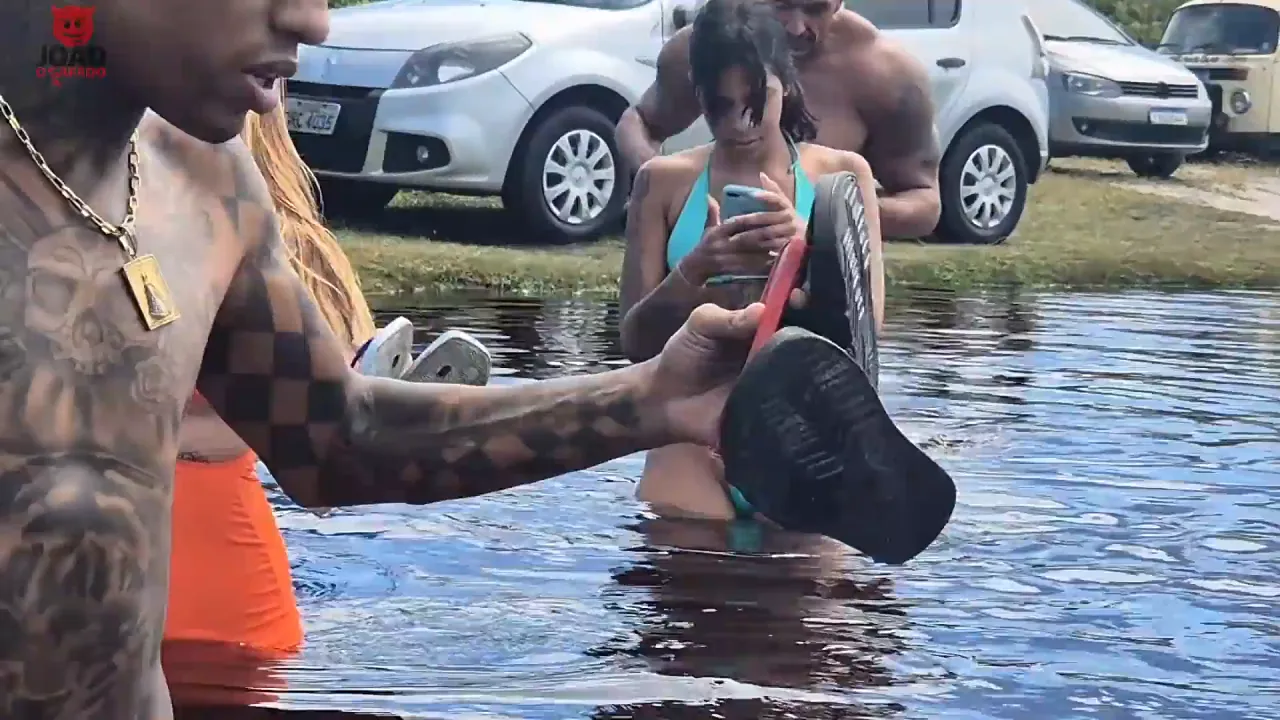 Nude beach orgy with multiple amateurs and a big cock