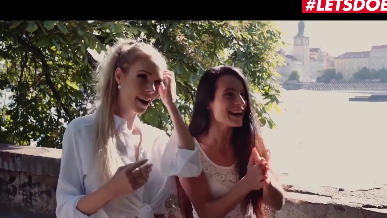 Bridesmaids Angel Piaff and Nathaly Cherie lick each other's pussies before the wedding