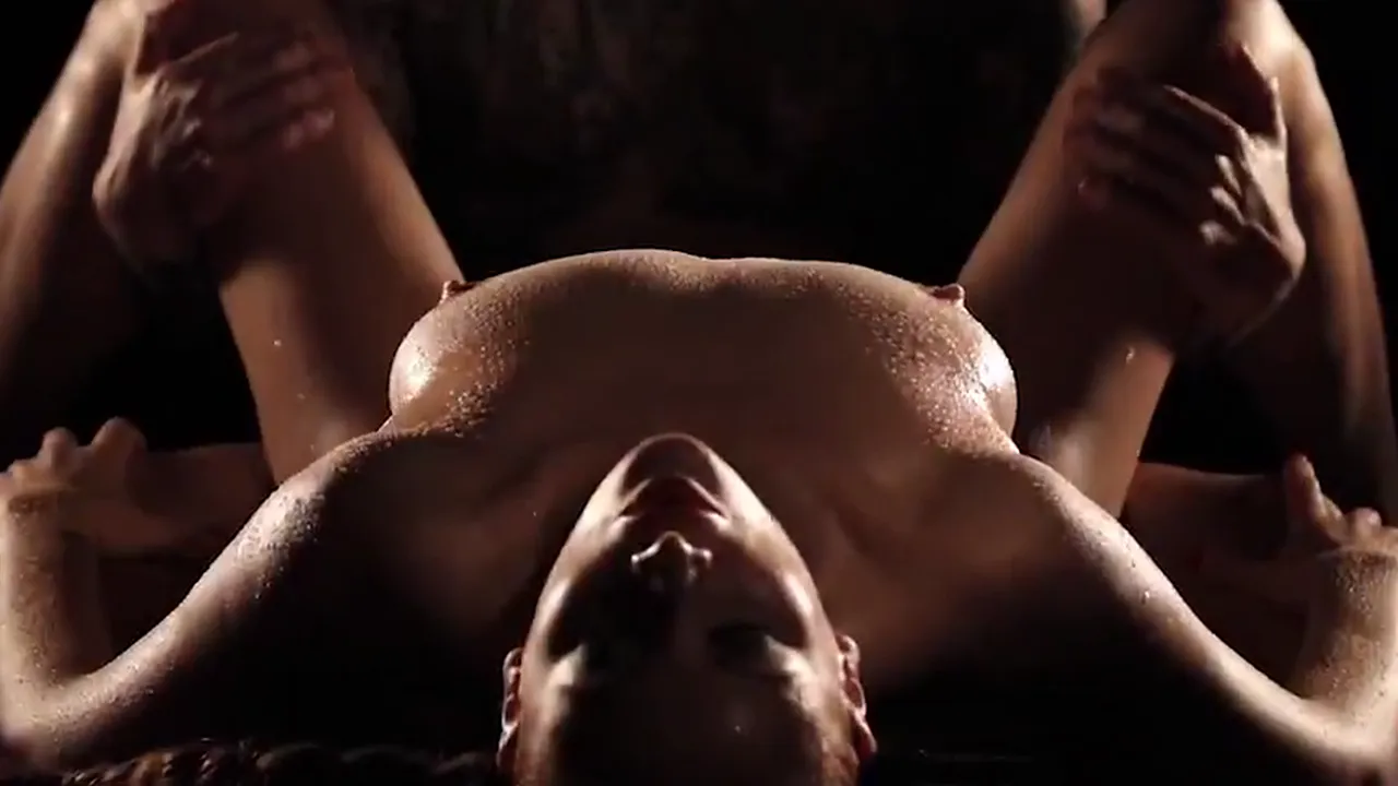 Eva Berger and Jack 23 have romantic sex with her shaved pussy visible