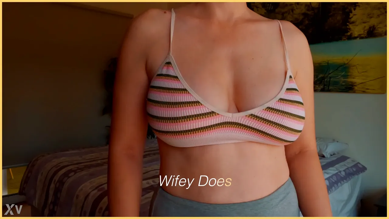 MILF WifeyDoes tries on big tit lingerie