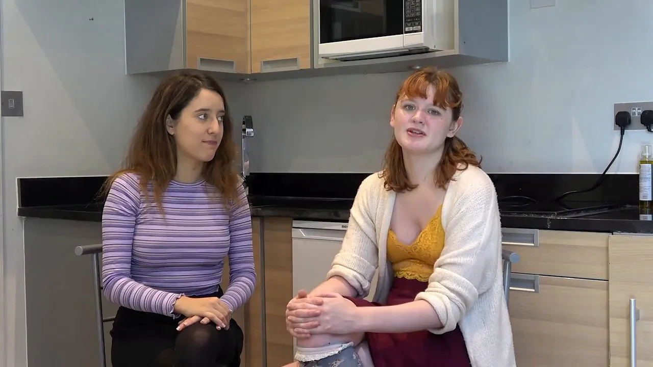 Lesbian redheads massage each other and pleasure each other with fingers and tongues