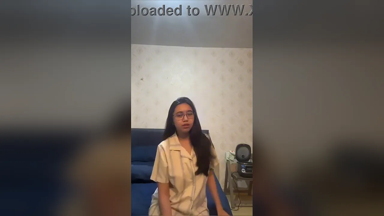 Indonesian girl in hijab masturbates solo