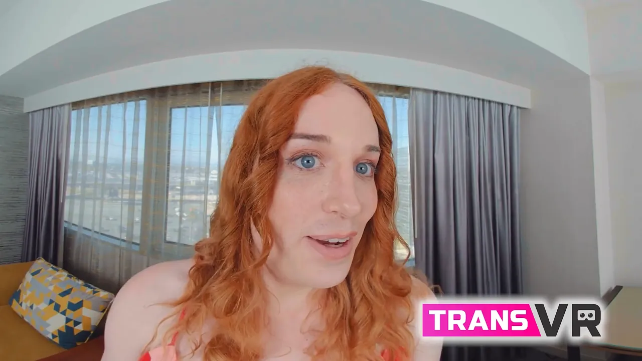 VR solo masturbation with big tits redhead Erica Cherry