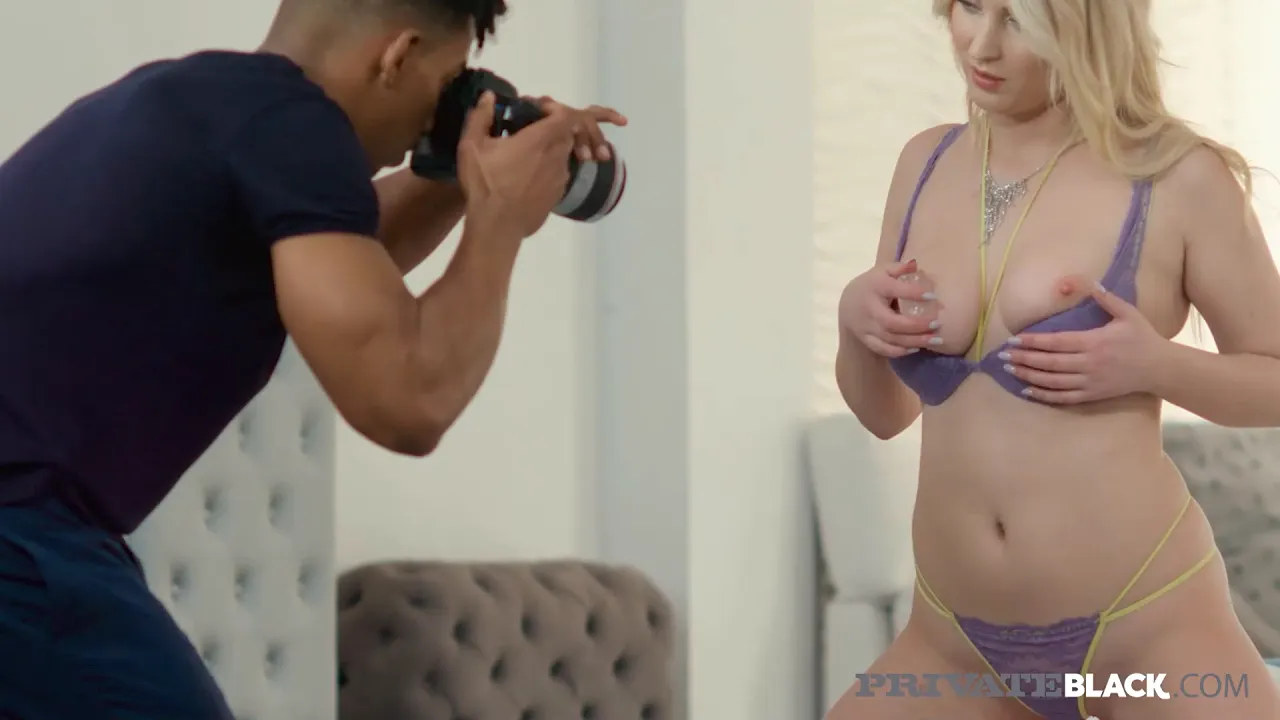 PrivateBlack- blonde model Amaris loves fucking her ebony photographer
