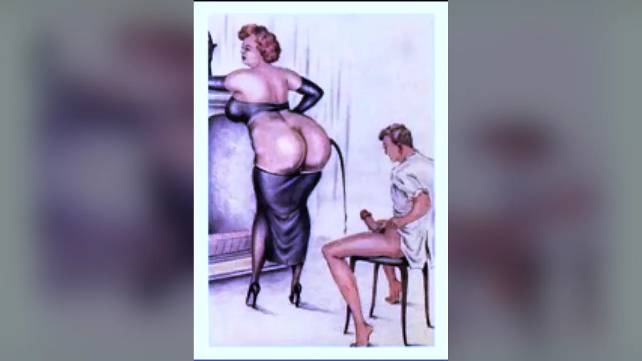 Cartoon drawings retro video