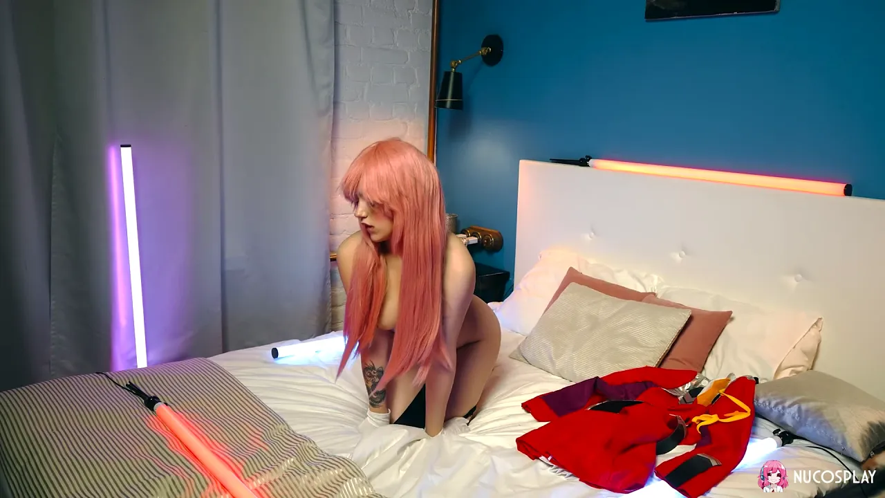 Rihanna Black uses a dildo on her big tits and has a solo female orgasm