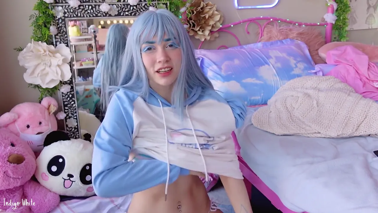 Amateur girl cosplays as Rimuru for exclusive POV blowjob with a toy