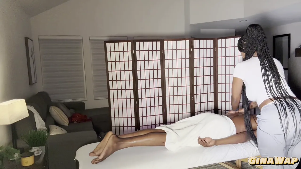 Big booty masseuse helps big dick client relieve his stress