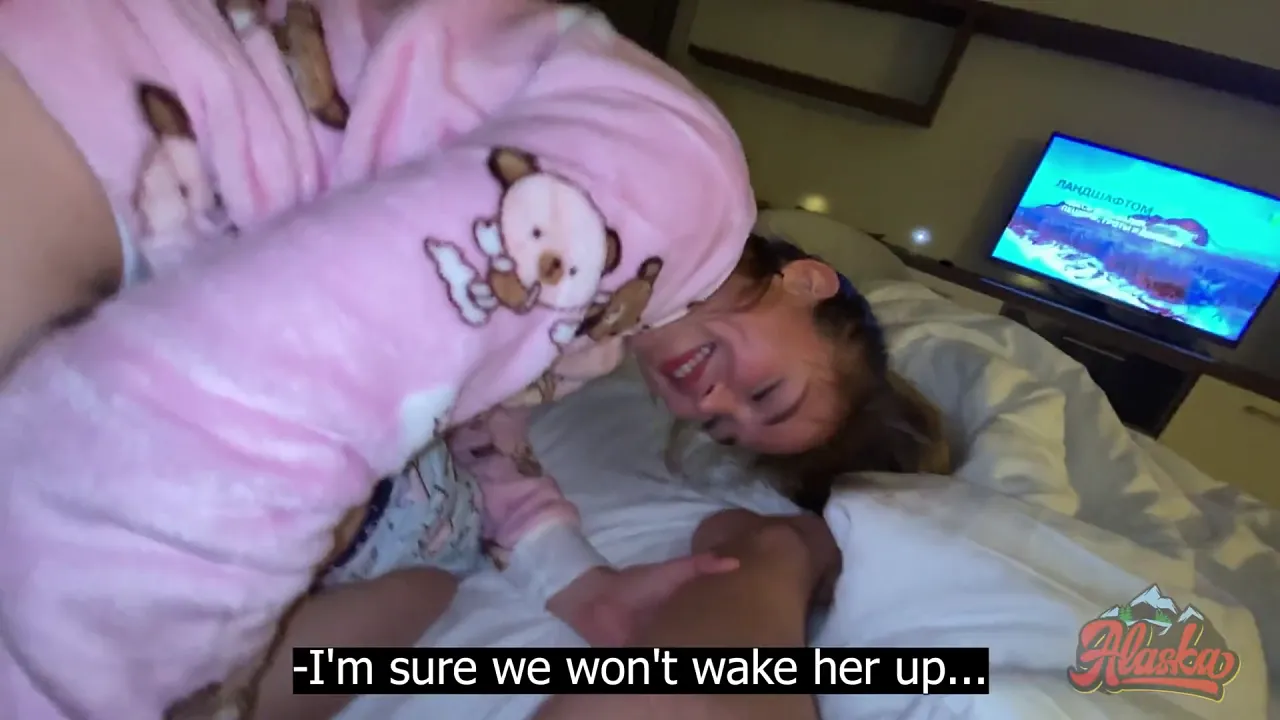 Petite stepdaughter gives POV blowjob and gets creampie from her big cocked stepdad