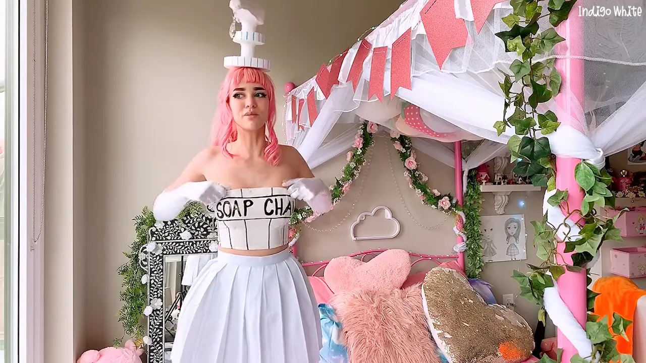 Cosplay masturbation POV video