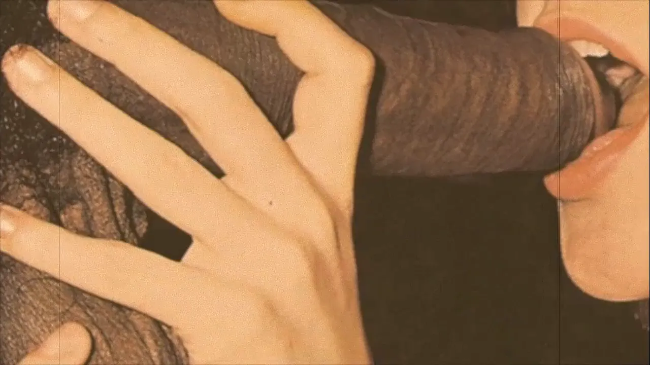 Vintage retro interracial hardcore sex between a black man and white woman