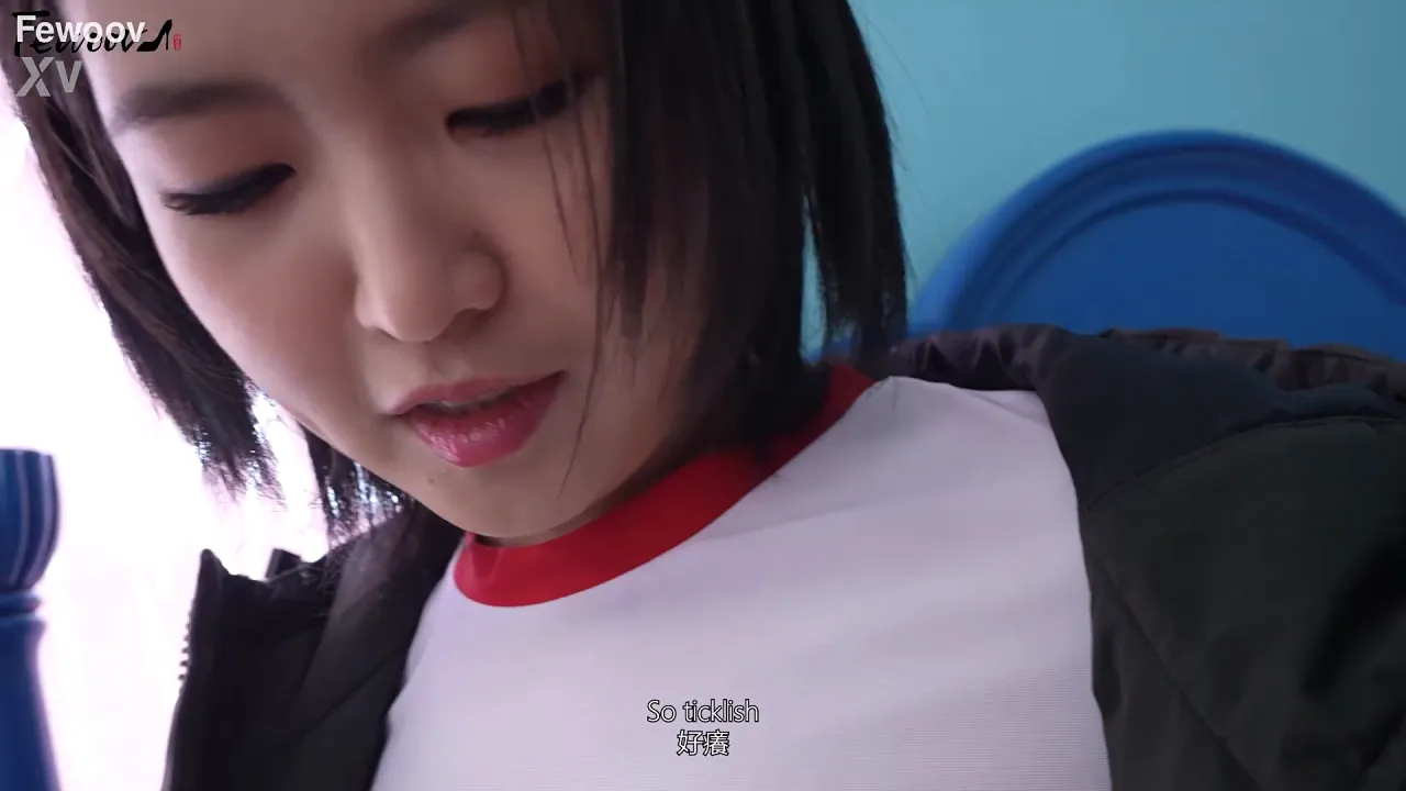 Seunga's busty girlfriend roleplays in black stockings