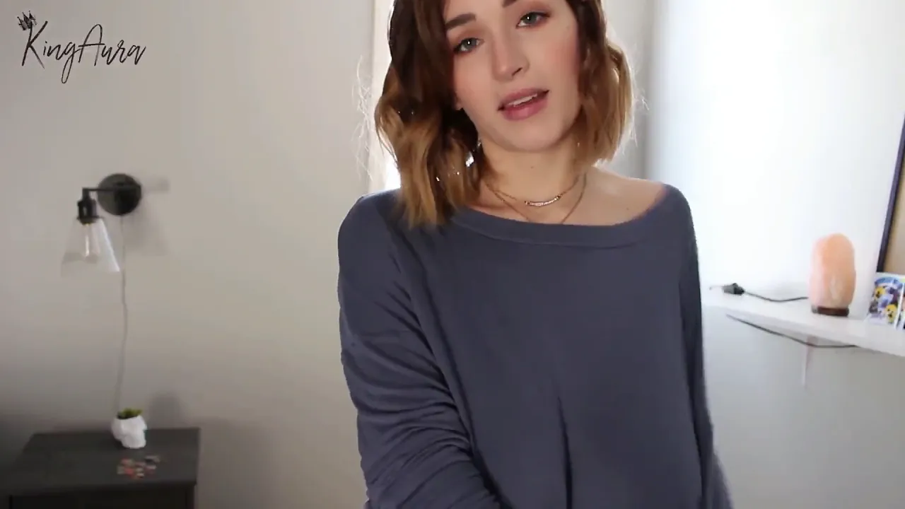 Young stepsister masturbates with sex toys while showing off her huge saggy boobs