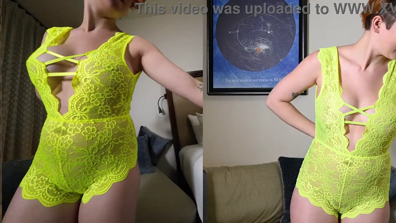 Kat Knife models sexy lingerie and swimsuits in a solo photo shoot