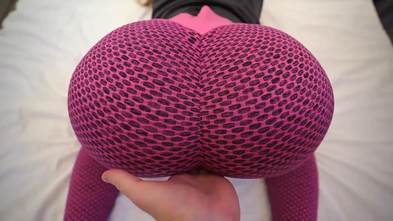 Beautiful Ann fucks Tommy Fry's huge cock in tight yoga pants and panties