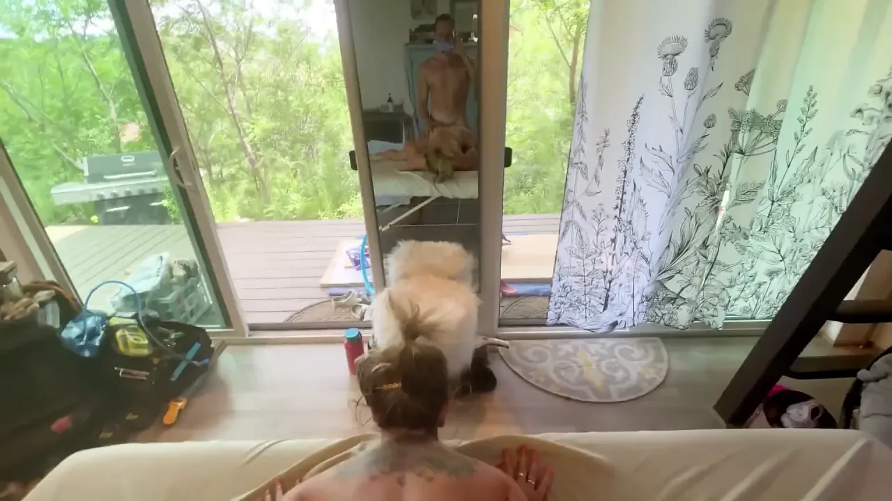 Fit Summer Heaven gets a creampie after massage and blowjob