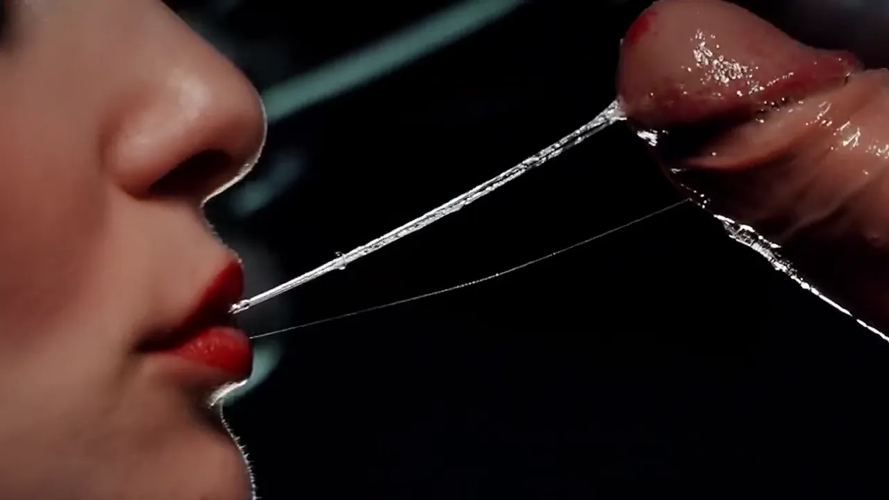 GrandHarwest gives a deep, sloppy blowjob with red lipstick