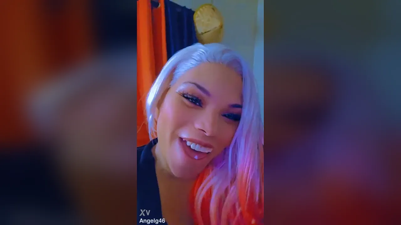 Angel strips and teases on webcam
