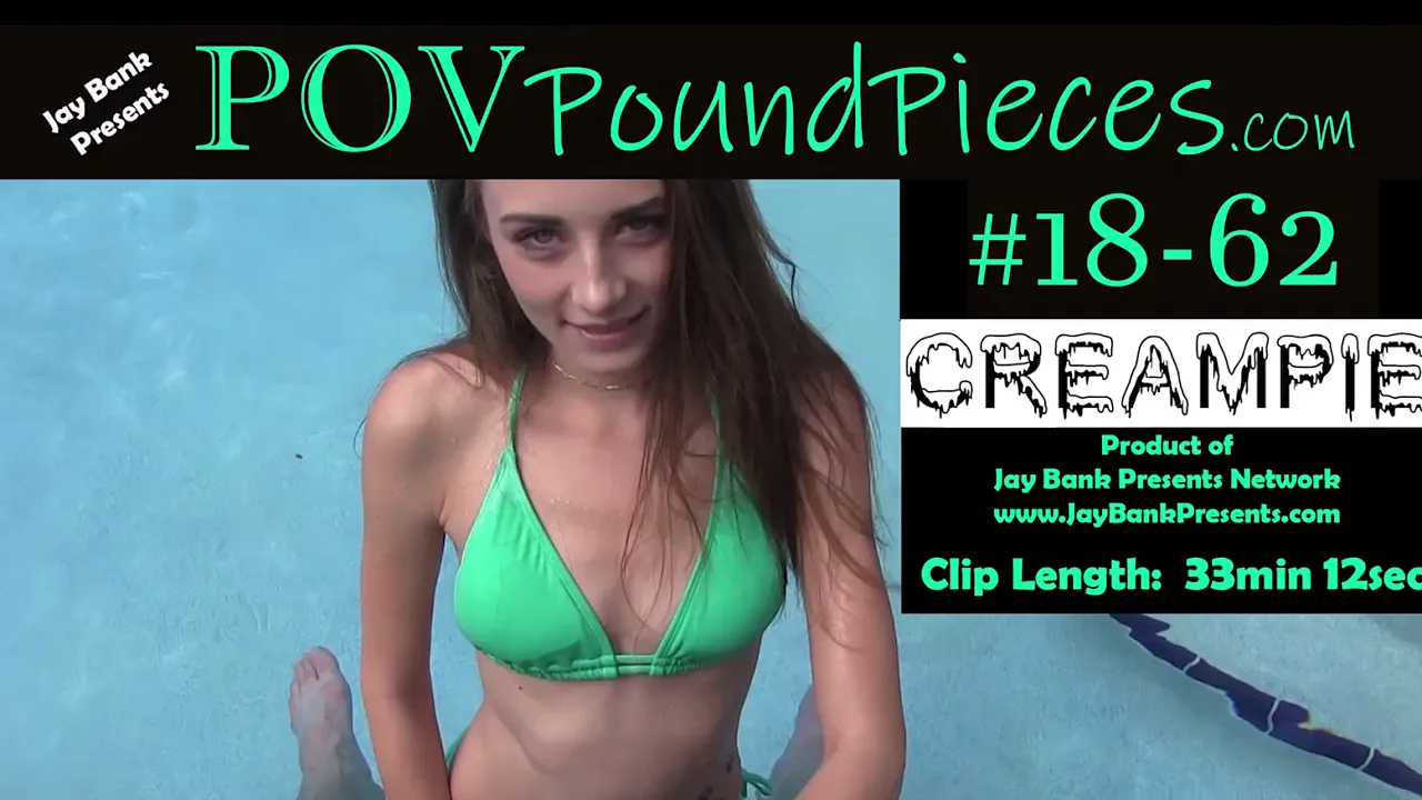 Kyler Quinn gets creampie from Jay Bank while in bikini by the pool