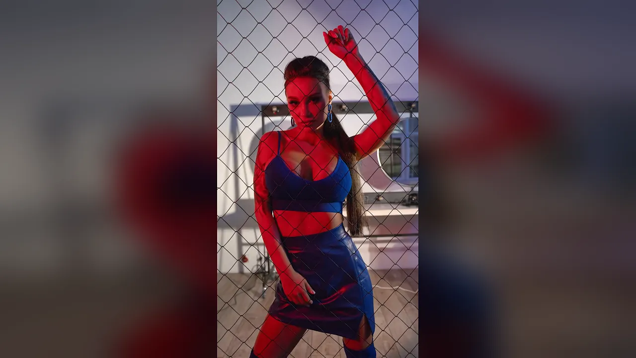 Monika Fox poses solo and shows off her big tits and tattoos