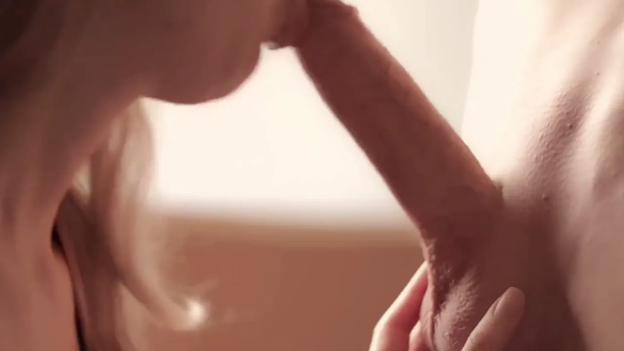 ItsLushPink gives close-up blowjob before riding cock hard and cumming