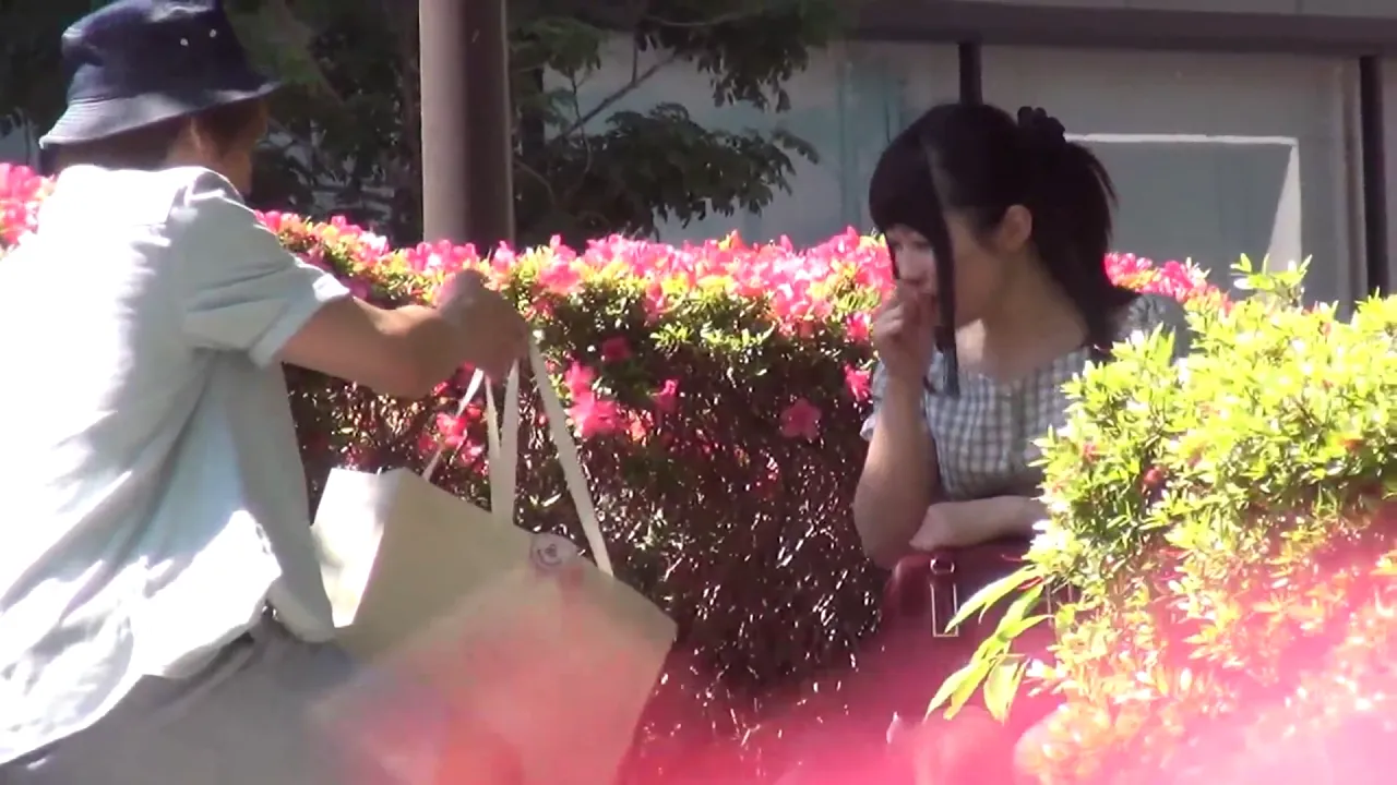 Cute Japanese amateur gives rough blowjob and gets creampie