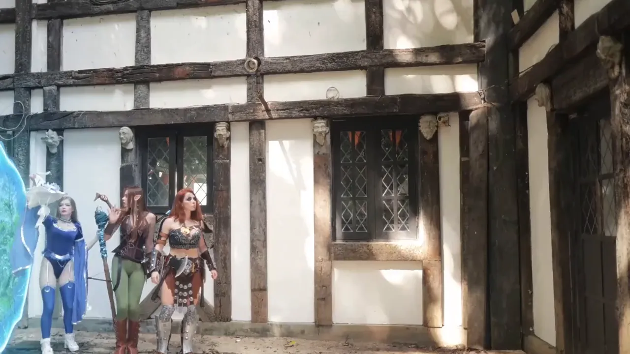 D&D cosplay babes have hardcore outdoor sex and solo fun