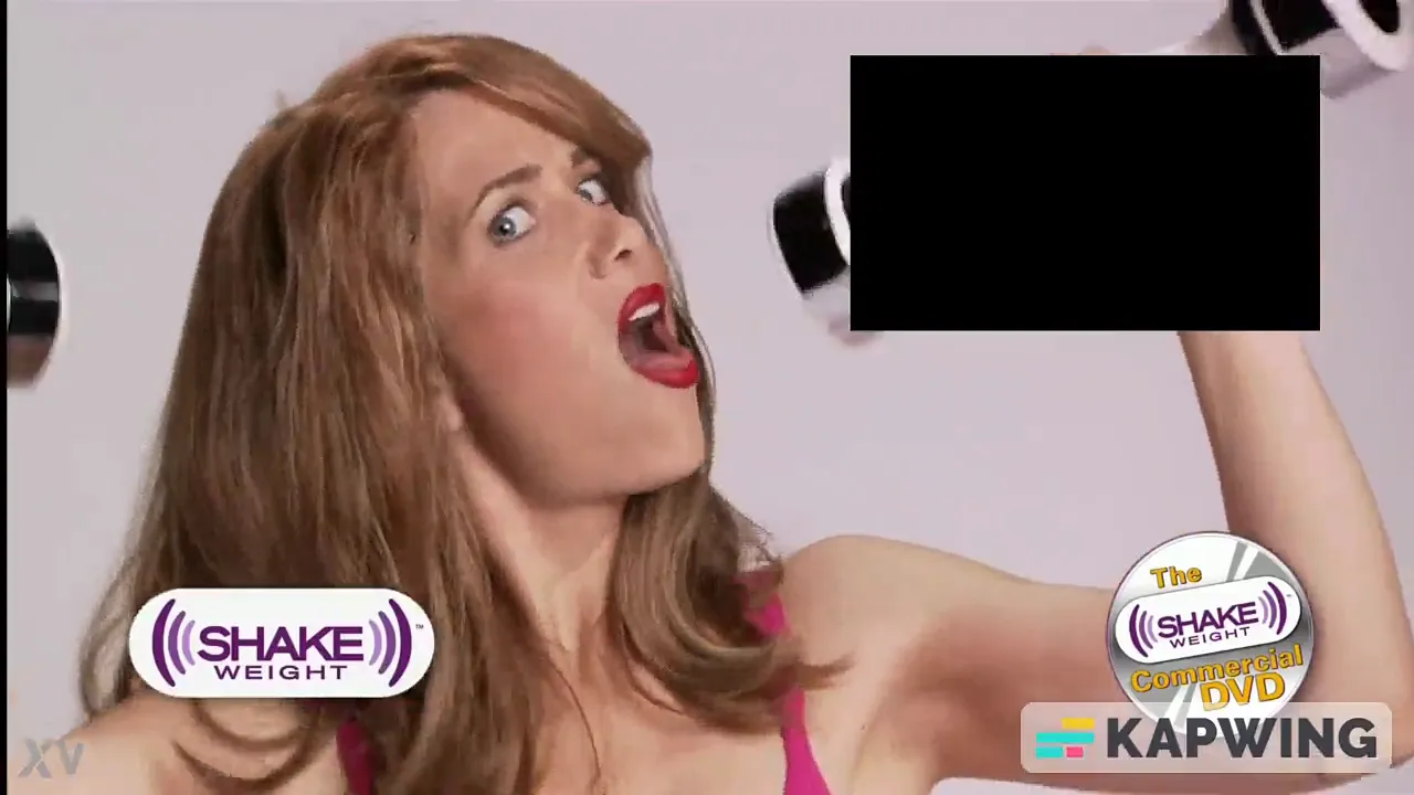 Model uses shake weight