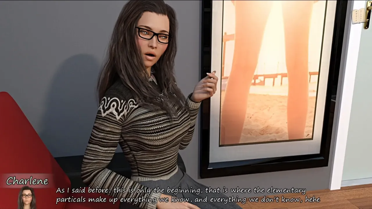 Sexy brunette amateur earns money posing for 3D photographer Cassie in adult visual novels