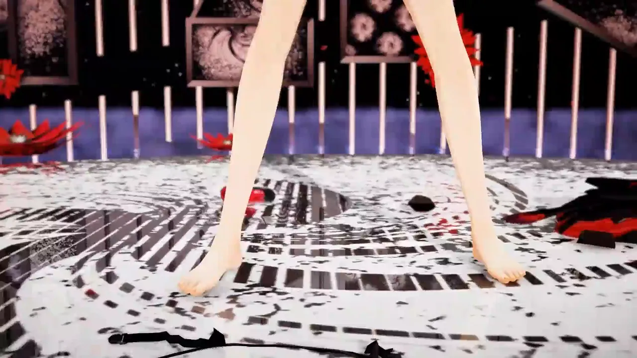 Kirie strips for a goodnight kiss in this MMD hentai cartoon