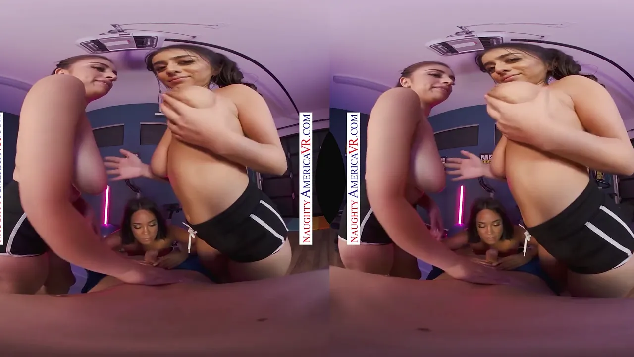 Ella Knox, sahara leone, & Violet Myers put in extra cardio