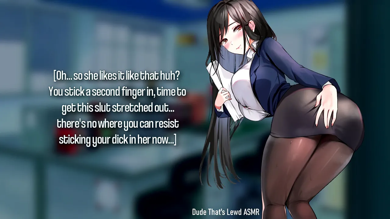 Solo female ASMR artist wiggles her butthole and moans lewdly in hentai video