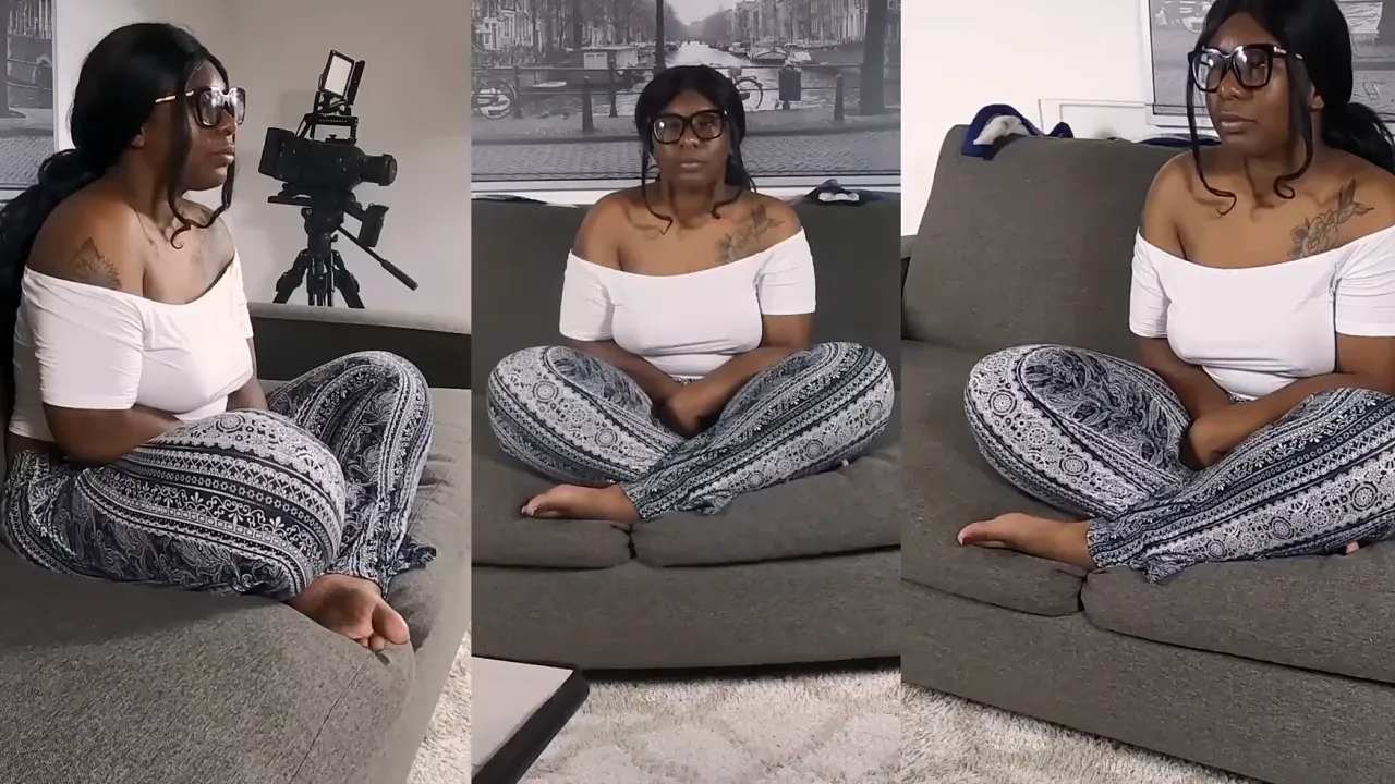 Black BBW fucks white cock in ass and pussy for her audition