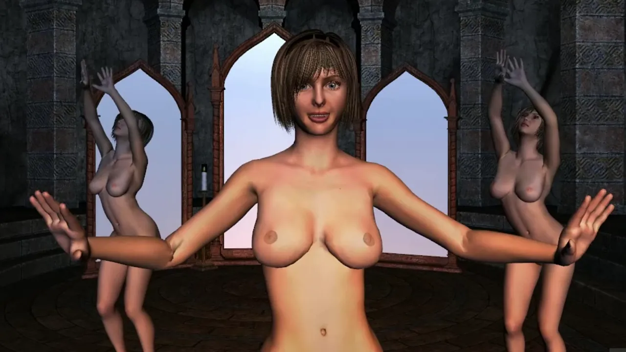 Blonde cartoon mistress JOI teases and masturbates while controlling her fantasy slaves